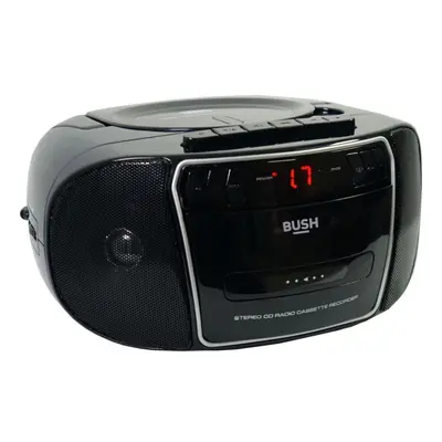 Bush KBB500 CD Radio Cassette Player Boombox - Black & Silver