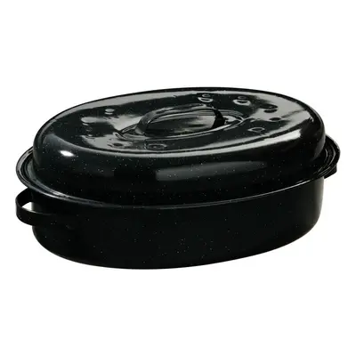 Premier Housewares Black Enamel Large Casserole Dish