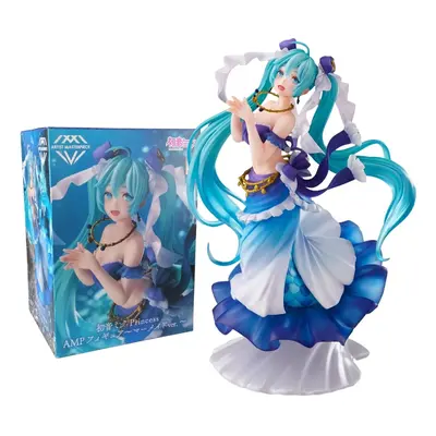 24CM Anime Hatsune Miku Figure Artist Masterpiece Fairy Tale Princess Series Little Mermaid Mode