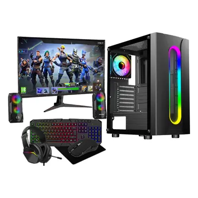 PowerFUl Gaming Bundle Core i5 16GB RAM 1TB& 128GB SSD 4GB GT730 22"