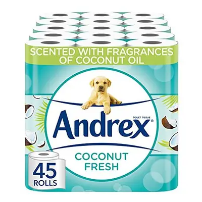 Andrex Coconut Fresh Fragrance Toilet Rolls - Toilet Roll - Bulk Buy Toilet Rolls - Coconut Scen