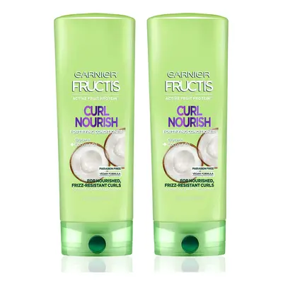 Garnier Hair Care Fructis Triple Nutrition Curl Nourish Conditioner Fluid Ounce (Packaging May V