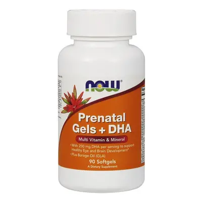 NOW Foods Prenatal Gels + DHA, Softgels