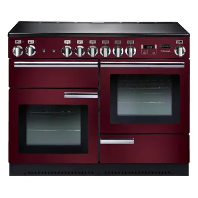 Rangemaster PROP110EICY/C Professional Plus Cranberry with Chrome Trim 110cm Induction Range Coo