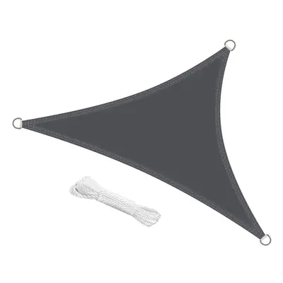 swift Sun Shade Sail 3x3x3 Meter Triangle HDPE for Garden, Anthracite