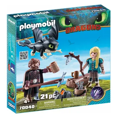 Playmobil Dragons Hiccup and Astrid with Baby Dragon