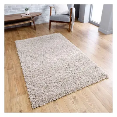 (Light Beige, x cm) Non Slip Plain Shaggy Rugs Hallway Runners Thick 4.5cm Shag Pile Small Large