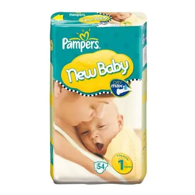 Pampers New Baby Size (4-11 lbs/2-5 kg) Nappies - x Economy Packs of (108 Nappies)