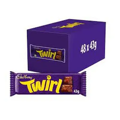 Cadbury Twirl Chocolate Bars(Pack of 48)