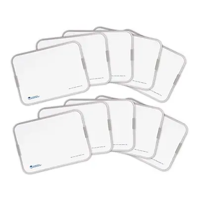 Learning Resources 9x12 Inch Dry Erase Boards, classroom Whiteboard for Students, Double Sided, 