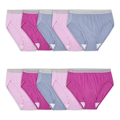 Fruit of the Loom Women's Eversoft Cotton Brief Underwear Tag Free & Breathable Available in Plu