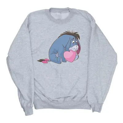 (M, Sports Grey) Disney Womens/Ladies Winnie The Pooh Eeyore Mouth Sweatshirt