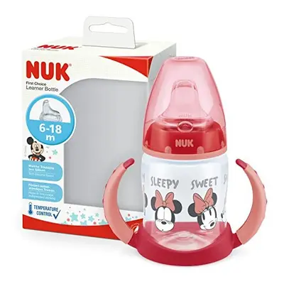 NUK Disney Mickey First Choice+ Learning to Drink Bottle | Months | 150ml | Anti-Colic Valve | L