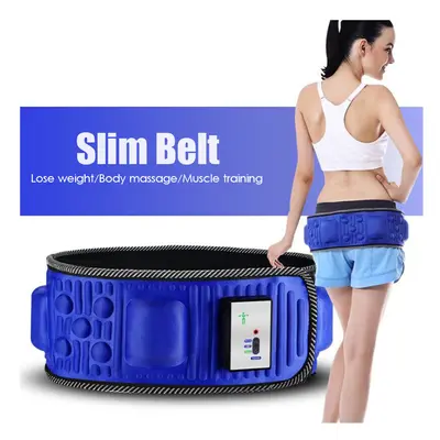 (a- US Plug) Body Electric Vibrating Massager Motors Slimming Belt Body Waist Leg Slimming Fat B