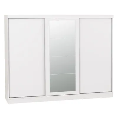 Nevada Door Sliding Wardrobe White Gloss