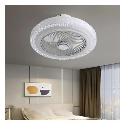 Ceiling Fan with Light and Remote Control Modern Enclosed Speed Color Temperatures Smart LED Dim