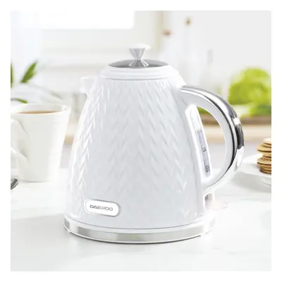 DAEWOO ARGYLE 1.7L 3KW JUG KETTLE RAPID BOIL WHITE