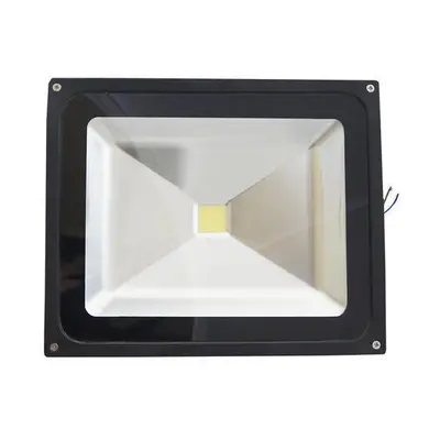 LIGHTHOUSE 50W LED COB SLIM FLOOD LIGHT, 6500K, BLACK HOUSING