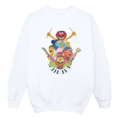 (XXL, White) Disney Mens The Muppets Dr Teeth And The Electric Mayhem Sweatshirt