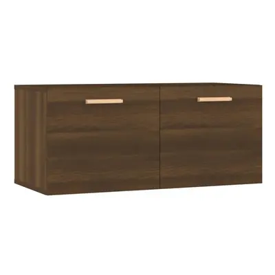 (Brown oak) vidaXL Wall Cabinet Hanging Storage Cabinet Wall Cupboard Engineered Wood