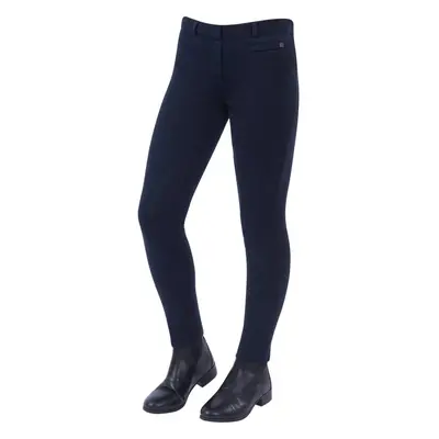 (26in, Navy) Dublin Childrens/Kids Supa-fit Pull On Knee Patch Jodhpurs