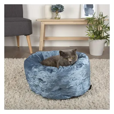 Scruffs Pet Bed Velvet Blue Small Animals Pet Supply Dog Cat Nest Puppy Mat