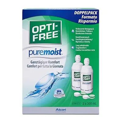 OPTI-FREE PureMoist Contact Lens Solution, 300ml, Economy Pack - Pack of