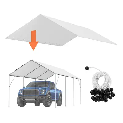 VEVOR Carport Replacement Canopy 10x20 Cover Heavy Duty Garage Top Tent Shelter Tarp Waterproof 