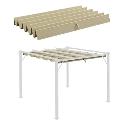 Outsunny Pergola Shade Cover Replacement Canopy for x 3(m) Pergola, Beige