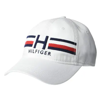 Tommy Hilfiger Men's Cotton Ira Adjustable Baseball Cap Classic White