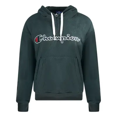 Champion Classic Script Logo Black Fleece Hoodie