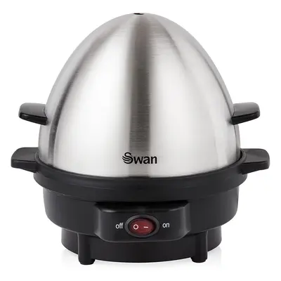 Swan Egg Boiler Poacher Featuring Cook Settings 350w Black Stainless Steel