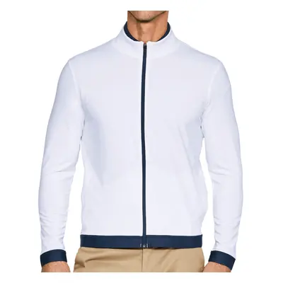 (XL, White) Under Armour Mens Playoff Golf Full Zip Golf Sweater Jumper