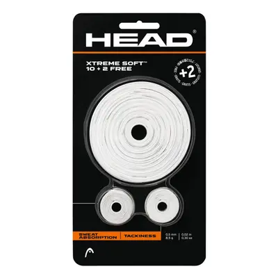 HEAD Xtreme Soft Racquet Overgrip - Tennis Racket Grip Tape - 12-Pack White