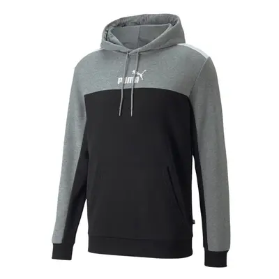 Men's Puma ESS+ Block Hoodie TR grey-black 01