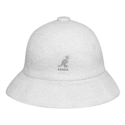 (White, M) KANGOL Bermuda Casual Bucket Hat Terry Towelling 0397BC Summer Sun Brim Cap - Tarum