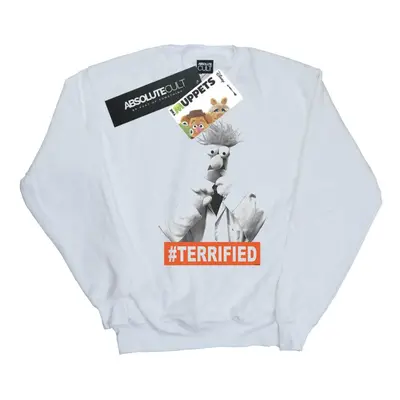 (3XL, White) Disney Mens The Muppets Beaker Terrified Sweatshirt