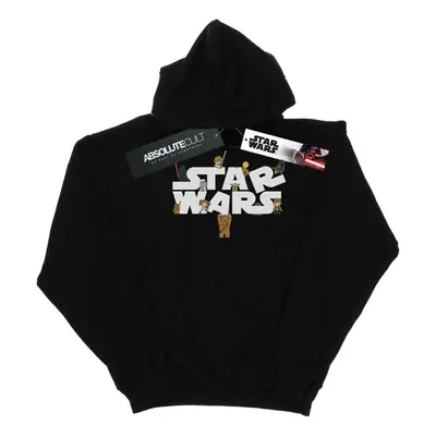 (3XL, Black) Star Wars Mens Kiddie Logo Hoodie