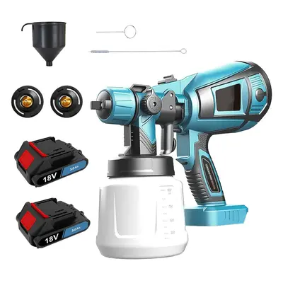 Cordless Paint Sprayer Garden Spray Gun+3A 2xBattery-Makita Compatible