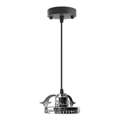 (Black) Antique Industrial Vintage Ceiling Pendant Light Lamp Bulb Chandelier Fixture For Indoor