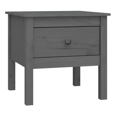 (grey, x x cm/1) vidaXL 1/2x Solid Wood Pine Side Table Multi Colours 40x40x39 cm/50x50x49 cm