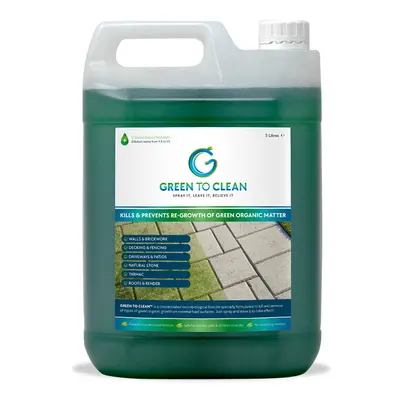 (5 Litres) Biodegradable Algae and Organic Growth Remover - Smartseal Green to Clean