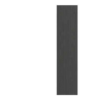 vidaXL Doormat Stripe Black and Grey 115x500 cm mat welcome mat