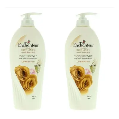 Enchanteur Moisture Silk Oud Blossom Perfumed Body Lotion 500ml Pack of