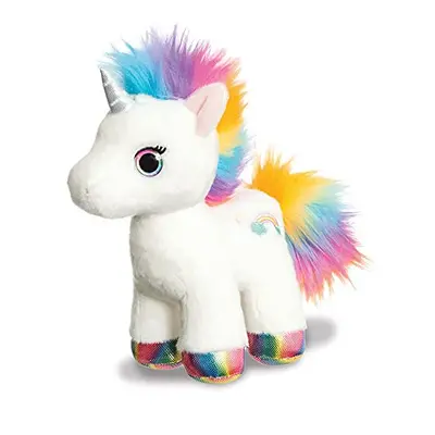 Aurora, 61415, Sparkle Tales Eldora Unicorn, 12In, Soft Toy, White, Rainbow