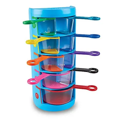 Rainbow Fraction Measuring Cups Set of Fractions Manipulatives, Kids Measuring Cups, Baking Supp