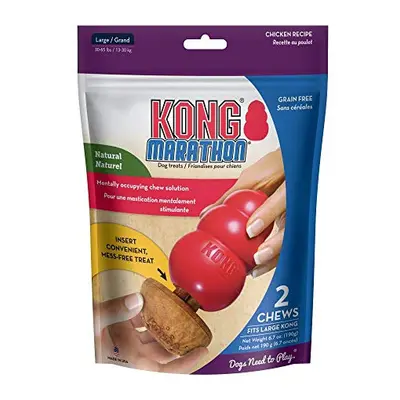 KONg Marathon - Large Dog Toy chewy Treat - chicken Flavor grain Free - Pack