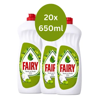 Fairy Washing Up Liquid Apple Fragrance x 650ml Bulk Fairy Washing Liquid