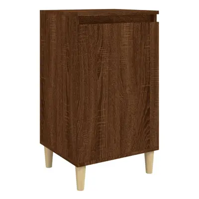 (brown oak, pcs) vidaXL 1/2x Bedside Cabinet Engineered Wood End Table Nightstand Multi Colours