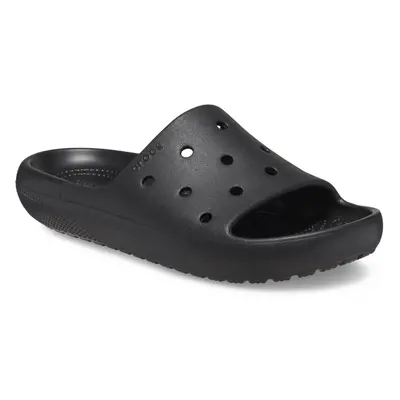 (Black, (Adults')) Crocs Classic Slide Thermoplastic Black Slides